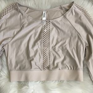 Victoria's Secret Keyhole Mesh Crop Top